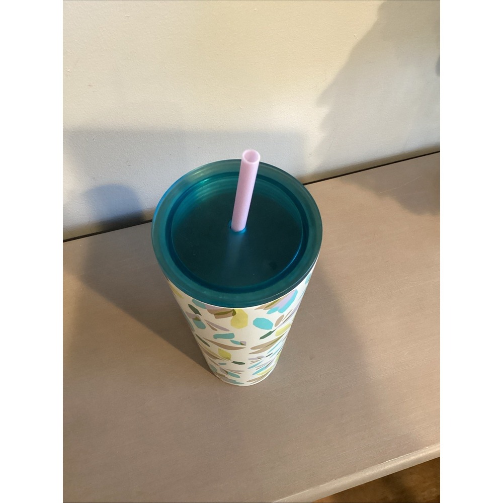 Starbucks Cold Cup Spring Release Steel White Floral Snowdrop Beverage Straw‎ - Picture 4 of 6